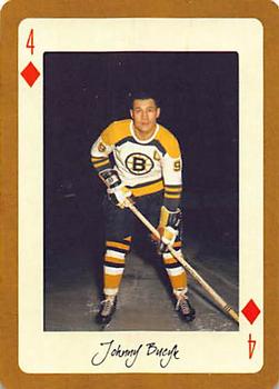 2005 Hockey Legends Boston Bruins Playing Cards #4♦ Johnny Bucyk Front