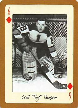 2005 Hockey Legends Boston Bruins Playing Cards #6♦ Tiny Thompson Front