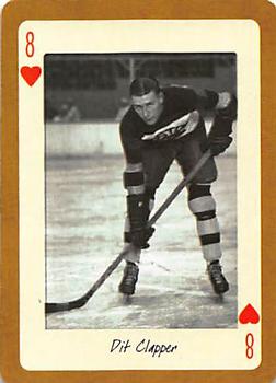 2005 Hockey Legends Boston Bruins Playing Cards #8♥ Dit Clapper Front