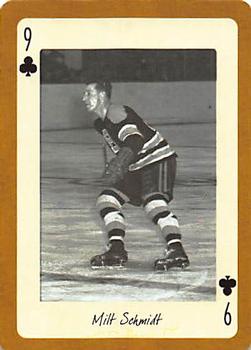 2005 Hockey Legends Boston Bruins Playing Cards #9♣ Milt Schmidt Front