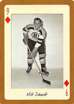 2005 Hockey Legends Boston Bruins Playing Cards #9♦ Milt Schmidt Front