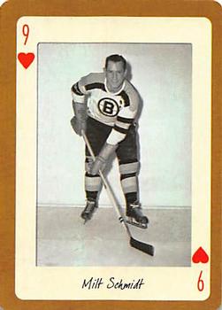 2005 Hockey Legends Boston Bruins Playing Cards #9♥ Milt Schmidt Front