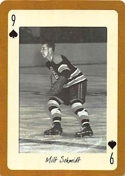 2005 Hockey Legends Boston Bruins Playing Cards #9♠ Milt Schmidt Front