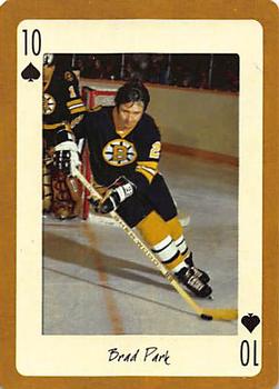 2005 Hockey Legends Boston Bruins Playing Cards #10♠ Brad Park Front