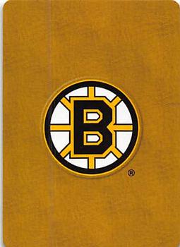 2005 Hockey Legends Boston Bruins Playing Cards #Q♠ Phil Esposito Back