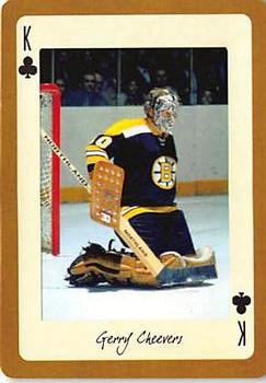 2005 Hockey Legends Boston Bruins Playing Cards #K♣ Gerry Cheevers Front