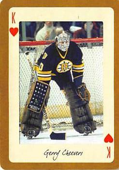 2005 Hockey Legends Boston Bruins Playing Cards #K♥ Gerry Cheevers Front