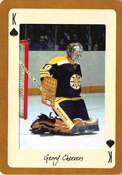 2005 Hockey Legends Boston Bruins Playing Cards #K♠ Gerry Cheevers Front