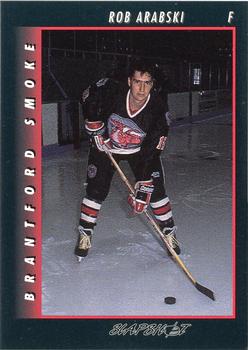 1994-95 Slapshot Brantford Smoke (CoHL) #7 Rob Arabski Front