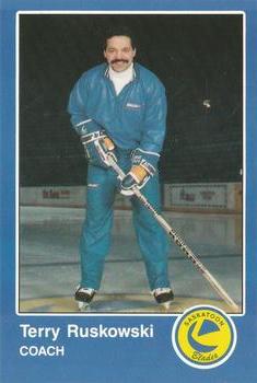 1990-91 Saskatoon Blades (WHL) Police #1 Terry Ruskowski Front