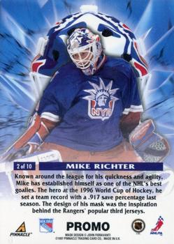 1997-98 Pinnacle - Masks Promos #2 Mike Richter Back