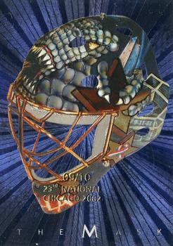 2001-02 Be a Player Between the Pipes - The Mask  23rd Chicago National 2002 #30 Olaf Kolzig Front