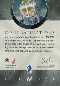 2001-02 Be a Player Between the Pipes - The Mask  23rd Chicago National 2002 #36 Ron Tugnutt Back