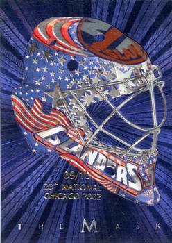 2001-02 Be a Player Between the Pipes - The Mask  23rd Chicago National 2002 #38 Rick Dipietro Front