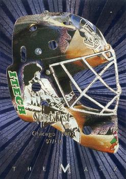 2001-02 Be a Player Between the Pipes - The Mask  Chicago SportsFest 2002 #NNO Sean Burke Front
