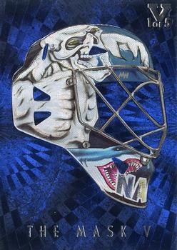 2015-16 In The Game Final Vault - 2007-08 In The Game Between The Pipes The Mask V   (Silver Vault Stamp) #M-10 Evgeni Nabokov Front