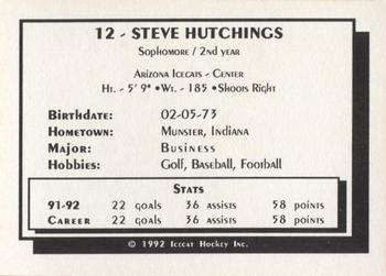 1992-93 Arizona Icecats (ACHA) #NNO Steve Hutchings Back