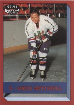 1992-93 Arizona Icecats (ACHA) #NNO Greg Mitchell Front