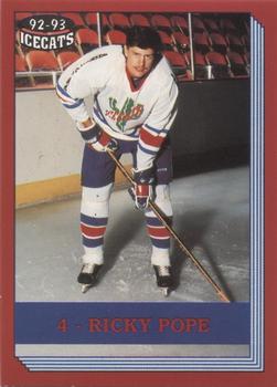 1992-93 Arizona Icecats (ACHA) #NNO Ricky Pope Front