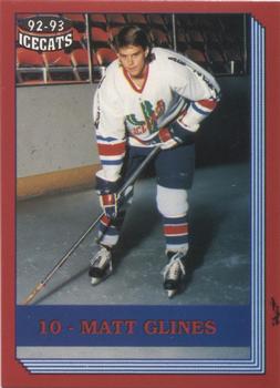 1992-93 Arizona Icecats (ACHA) #NNO Matt Glines Front