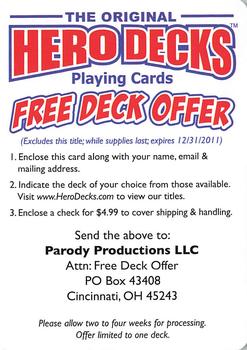 2010 Hero Decks Philadelphia Flyers Hockey Heroes Playing Cards #NNO Checklist Back