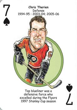 2010 Hero Decks Philadelphia Flyers Hockey Heroes Playing Cards #7♠ Chris Therien Front