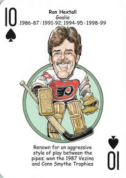 2010 Hero Decks Philadelphia Flyers Hockey Heroes Playing Cards #10♠ Ron Hextall Front