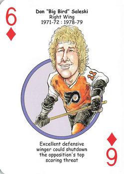 2010 Hero Decks Philadelphia Flyers Hockey Heroes Playing Cards #6♦ Don Saleski Front