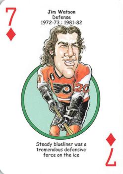 2010 Hero Decks Philadelphia Flyers Hockey Heroes Playing Cards #7♦ Jim Watson Front