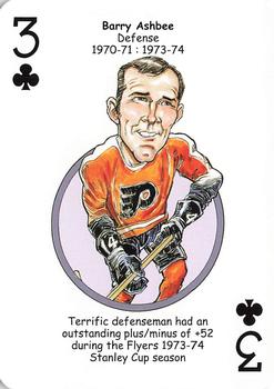 2010 Hero Decks Philadelphia Flyers Hockey Heroes Playing Cards #3♣ Barry Ashbee Front