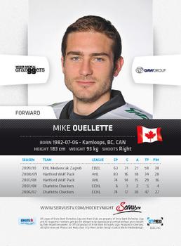 2010-11 Erste Bank Eishockey Liga #10 Mike Ouellette Back