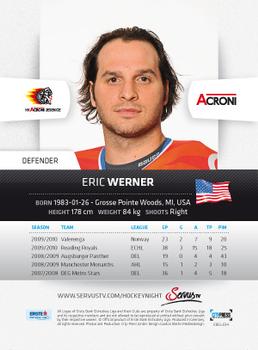 2010-11 Erste Bank Eishockey Liga #34 Eric Werner Back