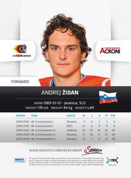 2010-11 Erste Bank Eishockey Liga #38 Andrej Zidan Back
