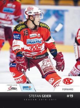 2010-11 Erste Bank Eishockey Liga #48 Stefan Geier Front