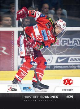 2010-11 Erste Bank Eishockey Liga #54 Christoph Brandner Front