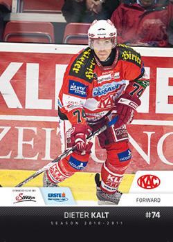 2010-11 Erste Bank Eishockey Liga #58 Dieter Kalt Front