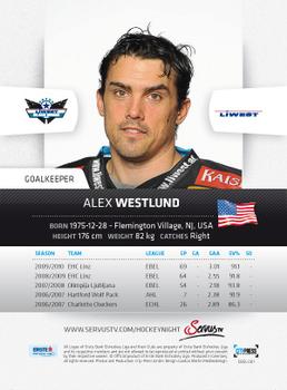 2010-11 Erste Bank Eishockey Liga #61 Alex Westlund Back