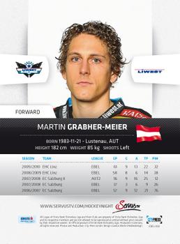 2010-11 Erste Bank Eishockey Liga #80 Martin Grabher-Meier Back