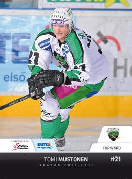 2010-11 Erste Bank Eishockey Liga #90 Tomi Mustonen Front