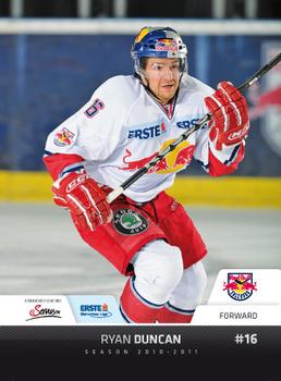 2010-11 Erste Bank Eishockey Liga #105 Ryan Duncan Front