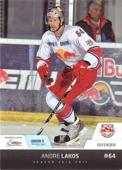 2010-11 Erste Bank Eishockey Liga #116 Andre Lakos Front