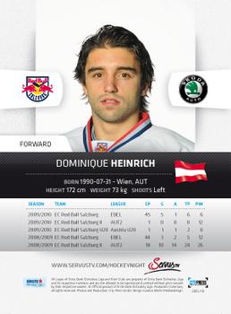 2010-11 Erste Bank Eishockey Liga #119 Dominique Heinrich Back