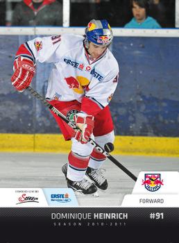 2010-11 Erste Bank Eishockey Liga #119 Dominique Heinrich Front