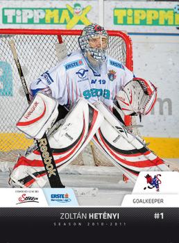 2010-11 Erste Bank Eishockey Liga #121 Zoltan Hetenyi Front