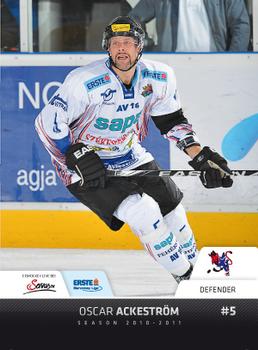 2010-11 Erste Bank Eishockey Liga #124 Oscar Ackeström Front