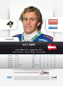 2010-11 Erste Bank Eishockey Liga #149 Nico Toff Back