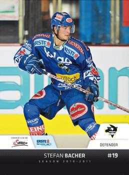 2010-11 Erste Bank Eishockey Liga #152 Stefan Bacher Front