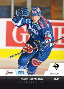 2010-11 Erste Bank Eishockey Liga #159 Mario Altmann Front