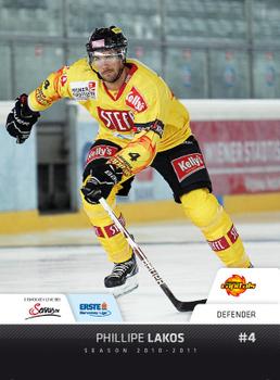 2010-11 Erste Bank Eishockey Liga #163 Philippe Lakos Front