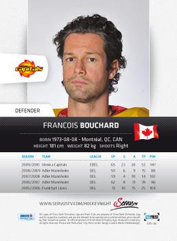 2010-11 Erste Bank Eishockey Liga #166 Francois Bouchard Back